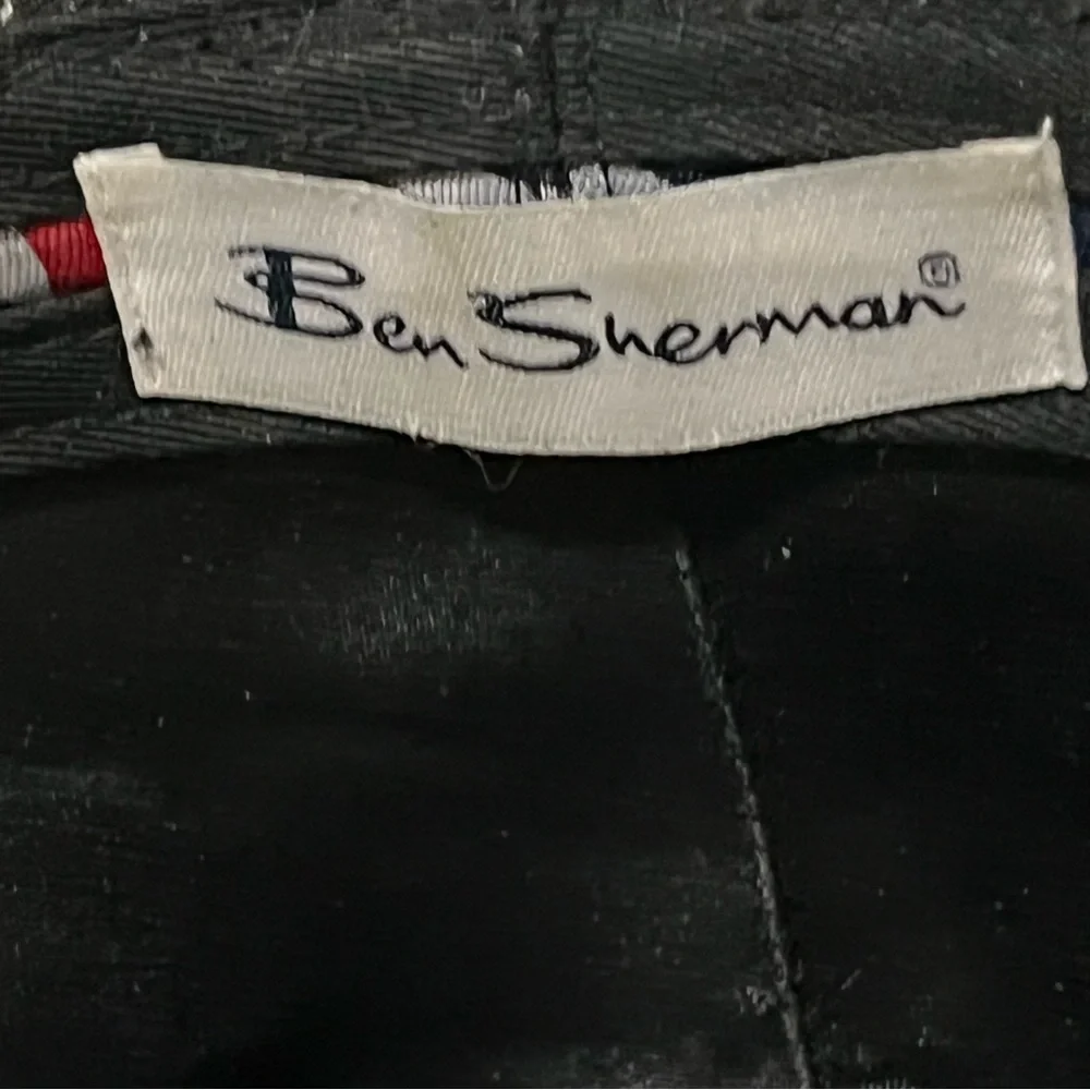 Ben Sherman Black Pinstripe Fedora Hat